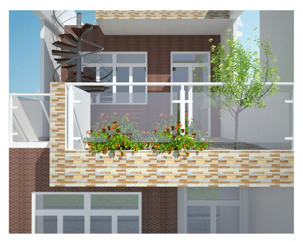 Gạch thẻ trong xây dựng kiến trúc hiện đại