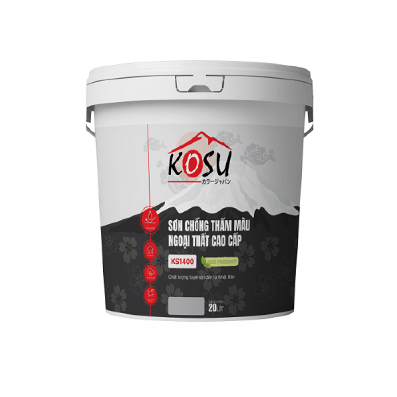 Sơn ngoại thất chống thấm màu cao cấp Kosu -KS1400