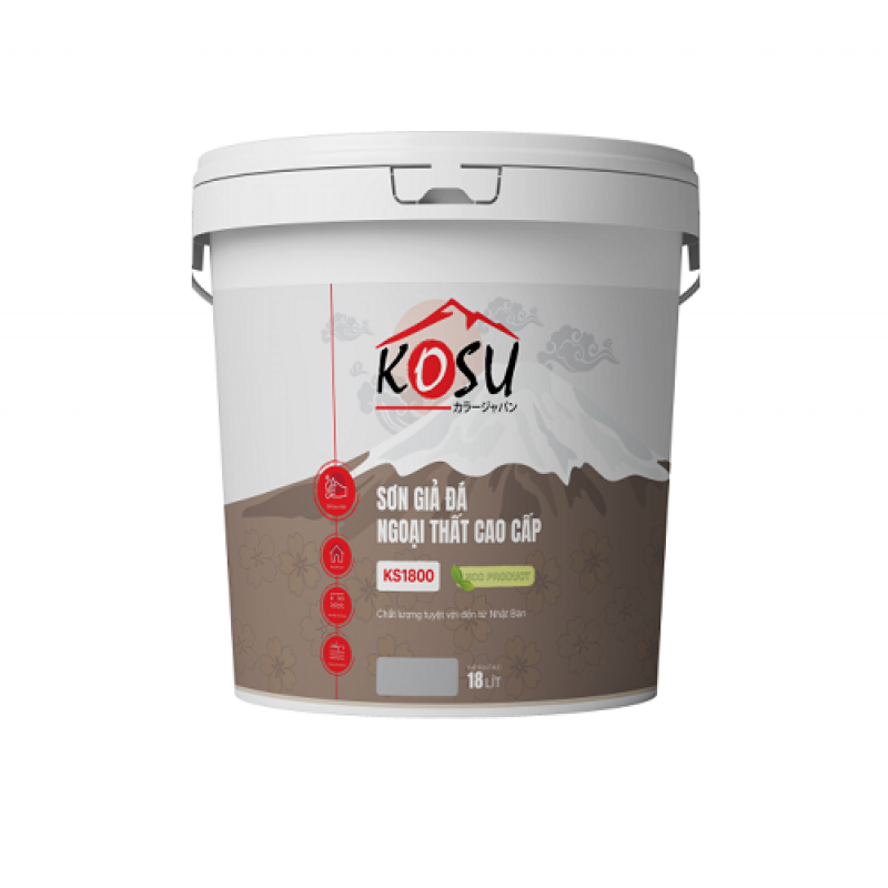 Sơn giả đá ngoại thất cao cấp Kosu - KS1800