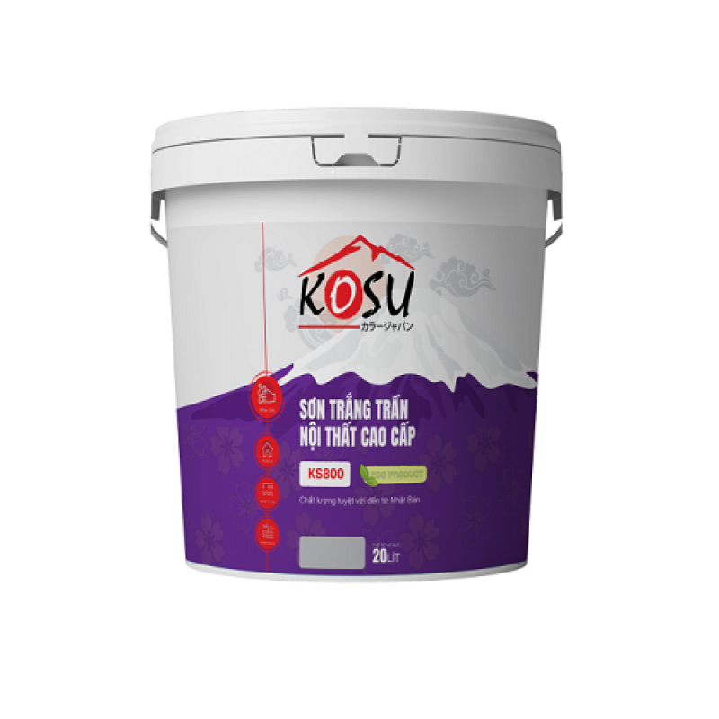 Sơn trắng trần nội thất cao cấp Kosu - KS800
